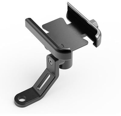 WENINETIES 1 Pièce Support Téléphone Moto pour Kawasaki Z 1100 1980-1985, Support Smartphone Guidon Fixation GPS Stable Support de Navigation Anti-Vibration Noir,Mirror Type Black