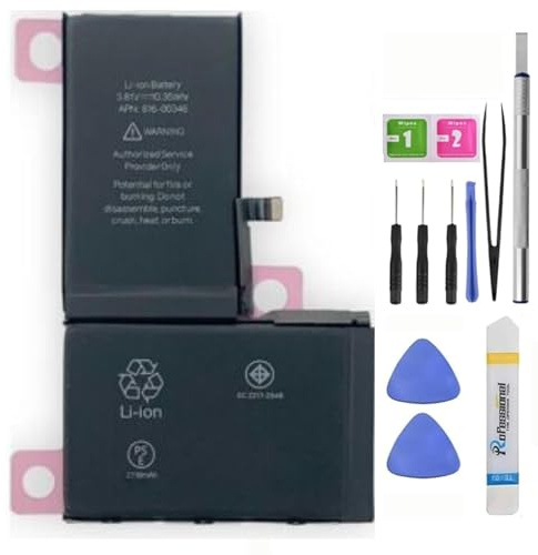 ZAMLINK Battery compatible with iPhone X New 0 Cycle 2716 mAh with Professional Replacement Tool Kit for Model A1865, A1901, A1902