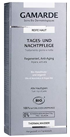 GAMARDE Bio-Kosmetik: Tages- und Nachtpflege mit Anti-Aging-Effekt für reife Haut I Anti-Falten-Creme zum Haut Glätten I Anti-Aging-Creme Männer & Frauen I Vegane Anti-Aging Naturkosmetik I 40 ml