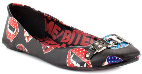 Iron Fist Bite Me Ballett für Damen, schwarz, 35.5 EU