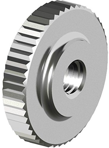 100 Stück Flache Rändelmuttern DIN 467 - Edelstahl A1 M 3