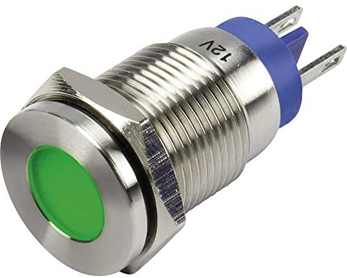 TRU COMPONENTS 1302129 LED-Warnleuchte, grün, 12 V/DC, 1 Stück