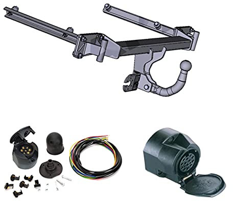 AHK Anhängerkupplung mit Elektrosatz 7 polig für BMW 3 E36 1994-2001 Anhängevorrichtung Hängevorrichtung - starr, mit angeschraubtem Kugelkopf