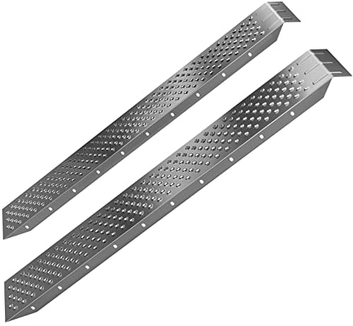 MONZANA® 2x Heavy Duty Loading Ramps 160x22.5x4.5cm | Galvanised Steel Non Slip Perforated Surface | 400kg Load Capacity | Motorbike Access Ramp ATV Quad Motorcycle Lawnmower Scooter Machinery