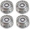 MagiDeal 4 x Potiknopf Potiknöpfe Kontrolle Knopf Volumen Tone Knob für Lp Sg E-Gitarre - Silber