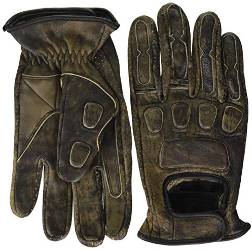 Bikers Gear Australia Klassische Roadster-Motorradhandschuhe aus weichem Leder