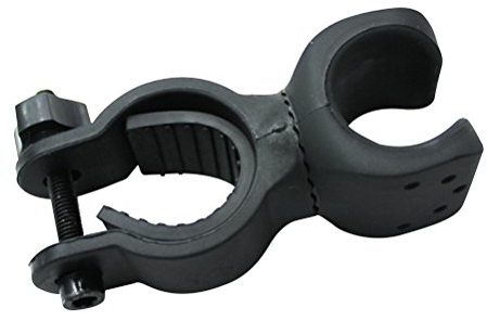 Einstellbare Fahrrad Halterung 360 Grad für Taschenlampen Schwarz