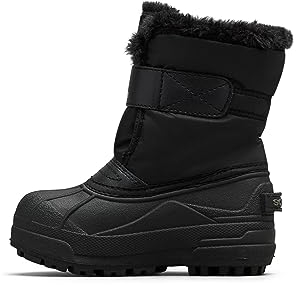 Sorel KIDS SNOW COMMANDER Schneestiefel für Unisex Baby, Schwarz (Black x Charcoal) - Children, 29 EU