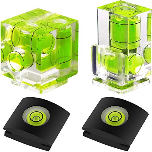 Anwenk Blitzschuh-Wasserwaage, Blitzschuh-Wasserwaage, Blitzschuh-Abdeckung (inklusive 3-Achsen-Wasserwaage, 2-Achsen-Wasserwaage und 1-Achsen-Blitzschuh-Abdeckung) Kombi-Pack