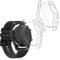 kwmobile Set 2X Custodia Smartwatch Compatibile con Huawei Watch GT2 (46mm) Cover - Case Silicone Protezione Orologio Fitness Trasparente
