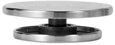 Feqsky Doppelseitiger Drehteller für Keramik-Ton, Skulpturen, Plattform, Töpferscheibe, Aluminiumlegierung, Drehwerkzeuge, 12,9 cm