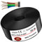 MAS Premium Erdkabel Stromkabel 5-125m NYY-J 5x1,5, 2,5, 4, 6, 10 oder 16 Elektrokabel Ring zur Verlegung im Freien, Erdreich (NYY-J 5x1,5 mm², 75m)