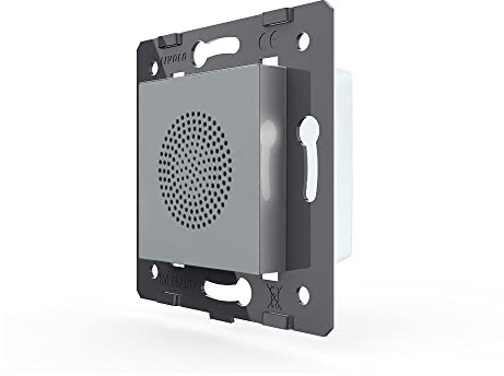 Luxus-Time Livolo Bluetooth Lautsprecher Einbaulautsprecher Box für Unterputz Modul Grau VL-C7-LY-03-15