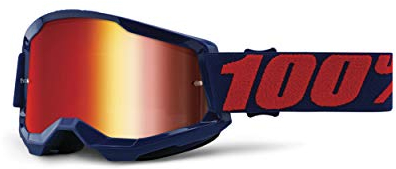 100% MÁSCARAS Strata 2 Goggle Lens Brillen, Erwachsene, Unisex, Masego-Mirror Red (Rot), Einheitsgröße