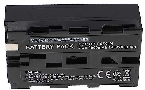 vhbw Batterie Compatible avec Panasonic VW-VBD2E, VW-VBD1E, VME-430E, NV-DX1E, NV-DX110EG Appareil Photo (2000mAh, 7,4V, Li-ION)