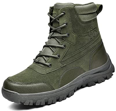 IYVW AS33 701 Wüste Armee Combat Patrol Tactical Militärische Sicherheit leicht Seude Leder Jungle Stiefel Grün 40EU
