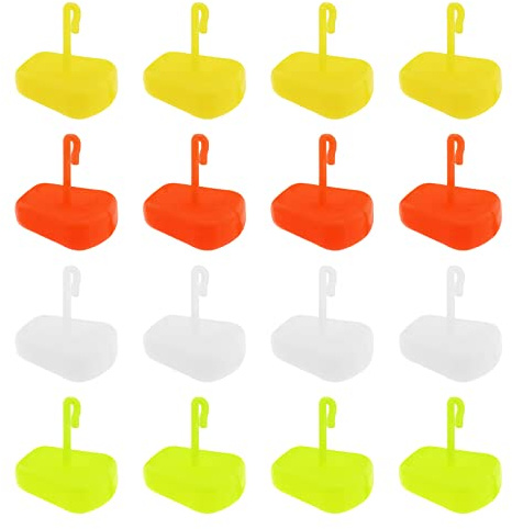 VGOL 100Pcs Corn Bait Stops Fake Corn Soft Bait Artificial Fishing Lure Simulated Corn Kernel Bait Hangers with Hooks Fishing Accessories