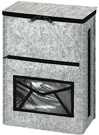Raccoglitore per cassette delle lettere, per porte in legno e metallo, in vetro UPVC, gabbie per cassette delle lettere in feltro per interni, accessori hardware, autoadesivi o appesi ai ganci a vite