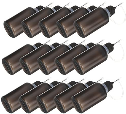 BESPORTBLE 20Pcs Applicator Bottle 30ml Glue Bottle Squeeze Dispensing Needle Sealing Cap Art Liquid Flux Dispenser for DIY Quilling Craft Acrylic Painting