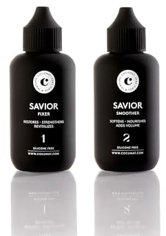 COCUNAT - Savior - Rekonstruierende und reparierende Haarkur - Für geschädigtes, brüchiges oder gefärbtes Haar - Repariert die Struktur vollständig von innen - Silikonfrei - 2 x 100 ml