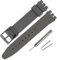 Rihahisy Bracelet de montre en caoutchouc de silicone pour montre Swatch, 20 mm