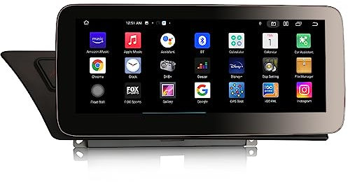 10.25 Zoll Android 14 Qualcomm 8 Kern Autoradio Carplay für Audi A4 A5 B8 S4 S5 RS4 RS5 Android Auto GPS Navi Lenkradsteuerung WiFi DSP DAB+ Bluetooth 5.1 4G LTE Touchscreen