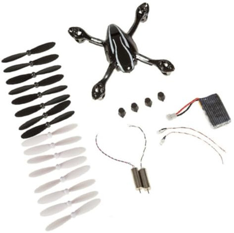 TOYANDONA Crash Pack Mit Karosserie Ersatzblättern Motoren Akku Und -lichtern Ersatzteile Für Quadcopter