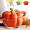Herbst-Kürbis-Keramikschale mit Deckel, 425 ml, mikrowellen- und spülmaschinenfest, Kürbis-Suppenschüssel mit Griff, Kürbis-Dekor, Vorratsglas für Zuhause, Erntedankfest, Halloween-Party,