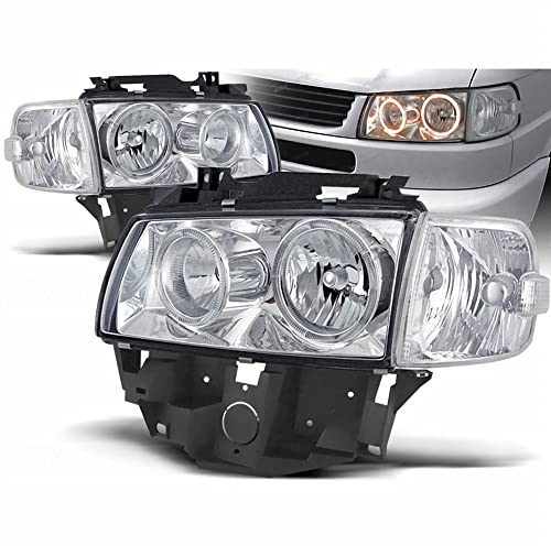Tuning-Tec Angel Eyes Scheinwerfer chrom langer Vorderwagen für VW T4 1996-03.2003