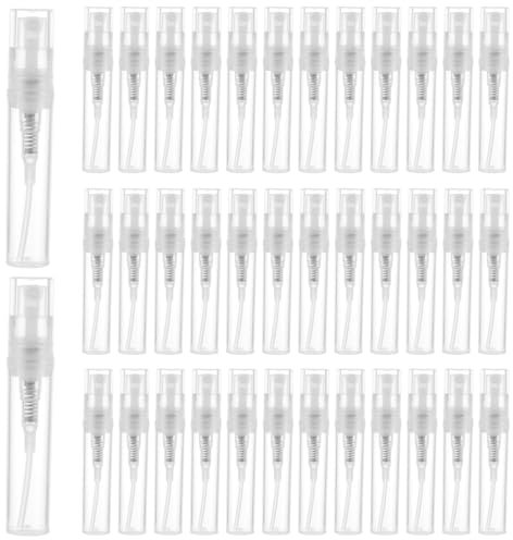 MUXHEL 80 Stück 3ml Parfumzerstäuber Sprühflasche, Mit 10PCS Trichter, Mini Feinnebel Sprühflasche Transparent, Leere Sprühflasche 3ml, Parfüm Nachfüllbar, parfüm proben, parfum proben
