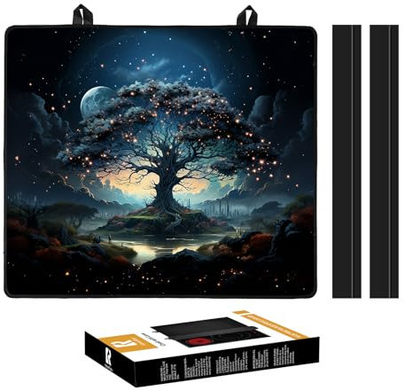KitchenRaku Hob Cover, Electric Hob Covers, Ceramic Hob Covers, Induction Hob Covers, Glass Hob Covers, Hob Covers for Electric Cookers to Protect from Scratches (Huge Tree Pattren)