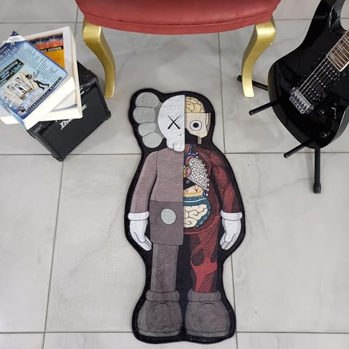 Rugendary Ka-ws Teppich, beliebte Hypebeast-Raumdekoration, einzigartiges Design, Sneakerhead-Teppich, rutschfeste Unterseite, Straßenkunst-Matte, maschinenwaschbar, cooler Teppich (Hypebeast-5, 0,4 x