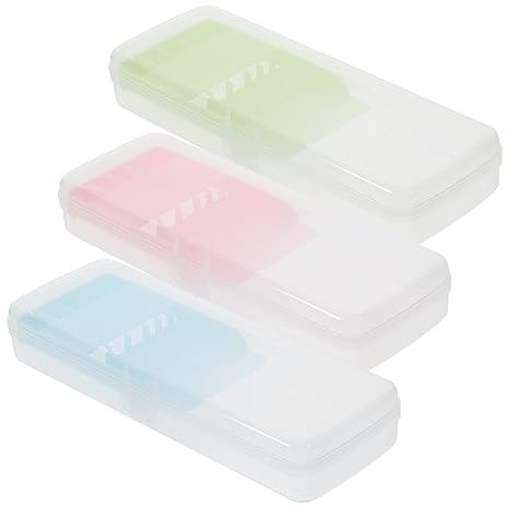 HONMEET 3stücke Junge Mädchen Federmäppchen Halbsichtbare Stifteboxen Für Schule Praktische Und Handliche Stiftehalter Für Schüler Für Bleistifte Und Farben Multifunktionale