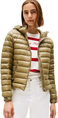 Tommy Hilfiger Damen Puffer Jacke, Khaki (Vintage Olive), XXL