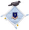 Rainbow Designs Harry Potter Ravenclaw Schmusetuch für Neugeborene - Weiche Plüsch-Schmusetuch mit Rabe und Wappen - Baby Kuscheldecke mit geknoteten Ecken & taktilen Tags