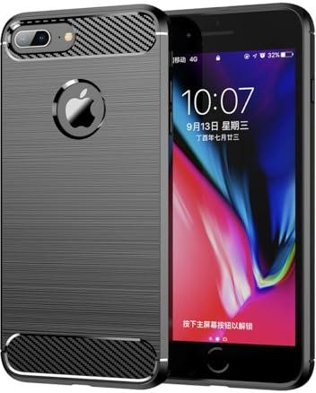 Vavies Case for iPhone 7 Plus Case Slim Soft TPU Case Shock-Absorption Protective Shockproof Phone Cover for iPhone 7 Plus Black
