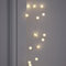 Lights4fun Indoor 80 Warm White Micro LED Battery Operated Pearl Cluster Decorative String Fairy Lights on Thin Silver Wire with Timer 1.5m