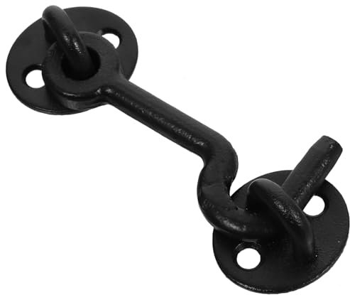 Mikikit 1satz Fensterhaken Mit Ösenriegel Stabiler Latch Für Garagentüren Und Fenster Installieren Rostbeständig Und Langlebig Elegantes Design Für Jedes Zuhause