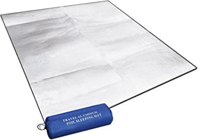 Schlafmatte, Wintercamping, isoliertes Zelt, Aluminiumfoliencampingmatte, 78.74x59.06 Zoll feuchtigkeitsdes hitzes Isolierkissen Außendecke für schlafende Picknickzelt Strand