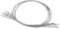 VANZACK 10 Stück Drahtseilschloss Baggage Tag schlüsselanhänger schlüsselring Schlüsselbund Schlüsselringe Schlüsselringschlaufen Kabelschleifenringe Tag-Bewahrer Rostfreier Stahl Silver