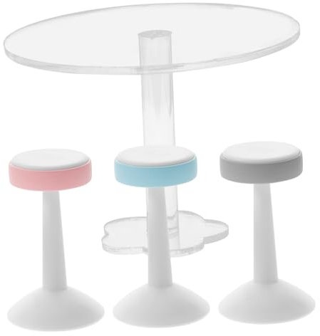 CHICAMPERA 1 Set Miniaturmöbelzubehör Puppenhausmöbel Stühle Die Hausmodelle Miniaturmöbelbausatz Miniaturgartenstuhl Miniaturgartendekor Puppenmöbel Kunststoff