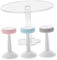 CHICAMPERA 1 Set Miniaturmöbelzubehör Puppenhausmöbel Stühle Die Hausmodelle Miniaturmöbelbausatz Miniaturgartenstuhl Miniaturgartendekor Puppenmöbel Kunststoff