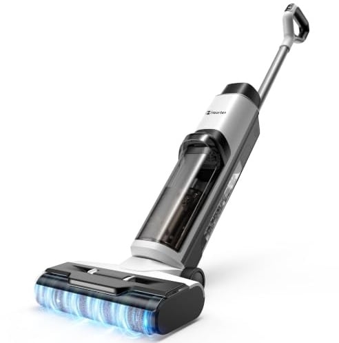 Hearten Aspirapolvere Lavapavimenti, 25kPa con Acqua elettrolizzata | Auto-Pulizia, Autopropulsione, Guida Vocale, Anti-avvolgimento, Pulizia Bordi, Display LED, Motore Brushless, Basso Rumore