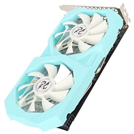 Floolinct 1660 Ti 6GB GDDR6 Graphics Card with Dual Fans, DP DVI HDMI Outputs – 192Bit Gaming GPU for PC