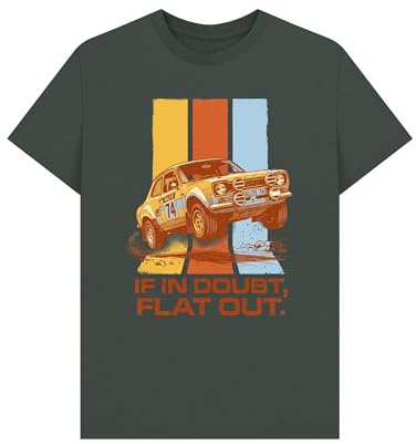 Shirtbox If in Doubt Flat Out Rally Car Graphic T-Shirt