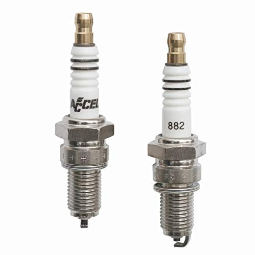 Accel High Performance Spark Plugs (Pair) 2418, 6R12 for Harley Davidson Sportster XL models 1986 up