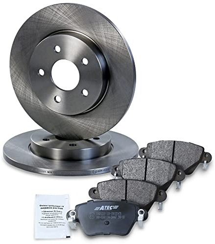 BESTPRICE Bremsenset Hinterachse inkl. Bremsscheiben Ø 280 mm Voll + Bremsbeläge hinten, Kompatibel mit FORD MONDEO 3 (B5Y) (B4Y)(BWY), JAGUAR X-TYPE I (X400)