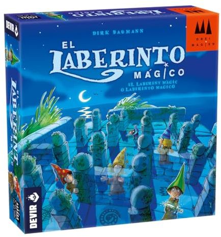 Devir - El Laberinto Mágico, Juego de Mesa Infantil, 2-4 Jugadores, Juego con Imanes, a Partir de 6 Años, Premio Spiel des Jahres (BGLAB)