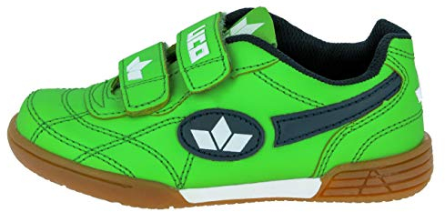 Lico Unisex Kinder Bernie V Hallenschuhe, Grün Marine Weiß, 34 EU