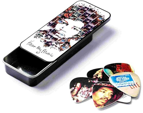 Dunlop Jimi Hendrix Collector Guitar Pick Tins - Hear My Voice - Medium